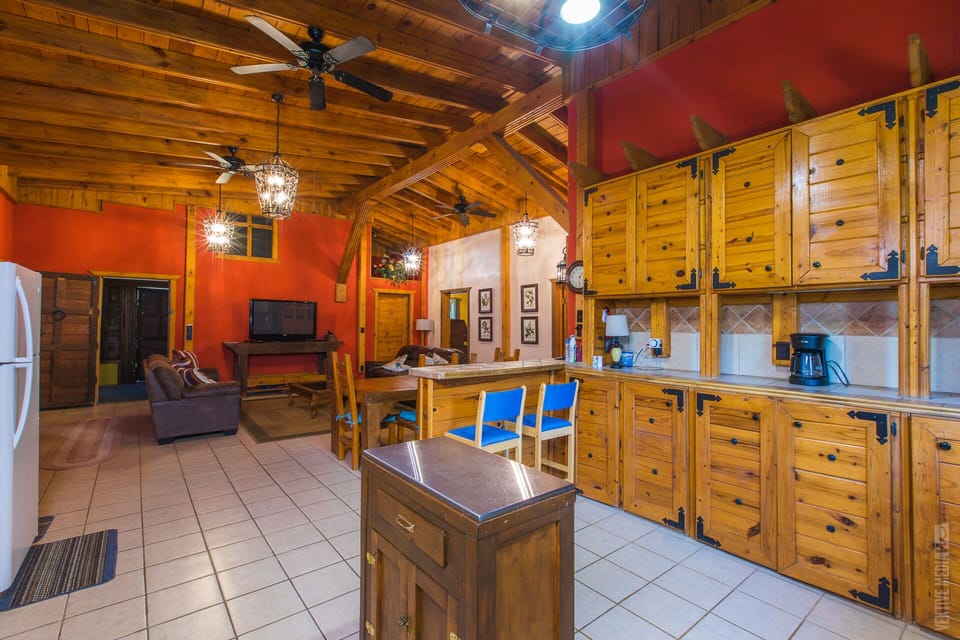 Open Space kitchen-dining room and living room.