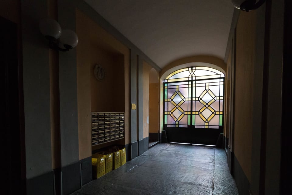 Interior entrance