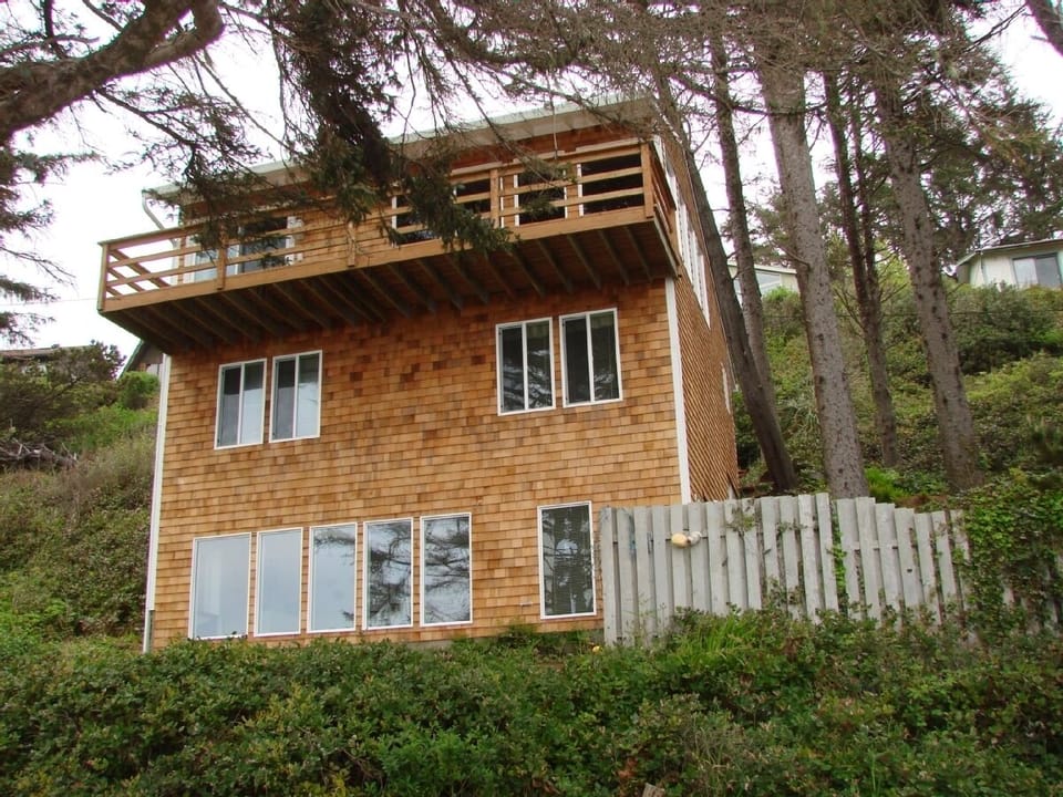 From the sand looking up and the House 