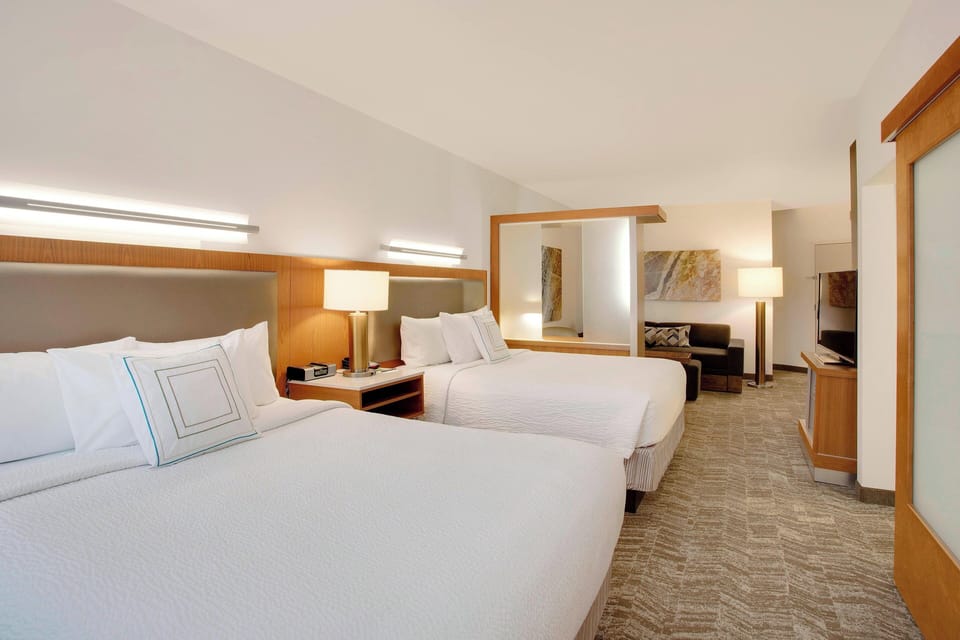 Premium bedding, pillowtop beds, in-room safe, desk
