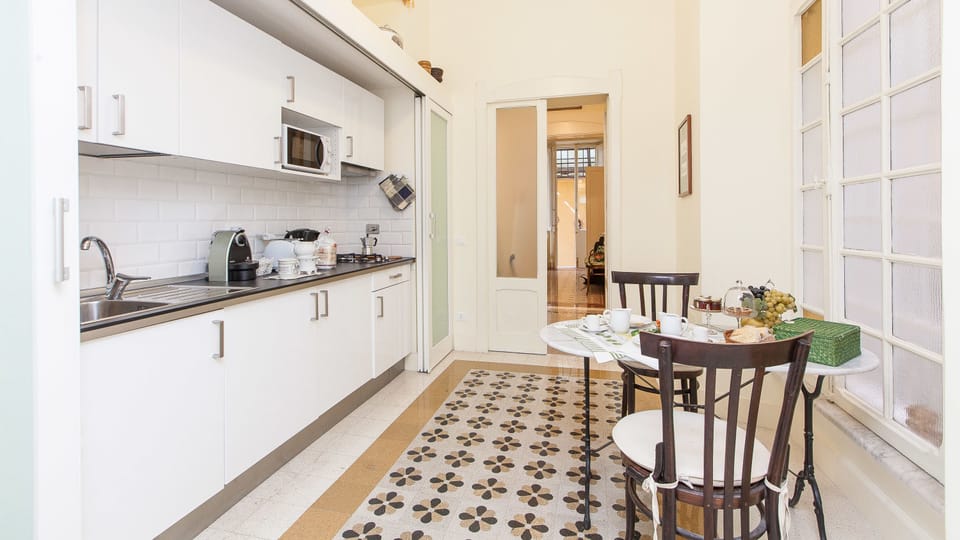Apartment, 2 Bedrooms | Private kitchen | Full-size fridge, microwave, stovetop, electric kettle