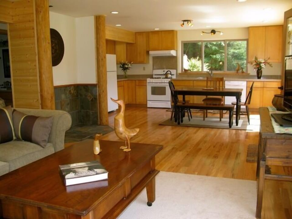 Downstairs light and bright open floor plan