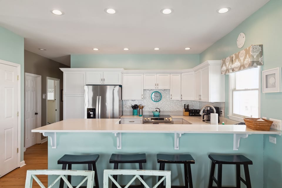 Kitchen with Counter Seating