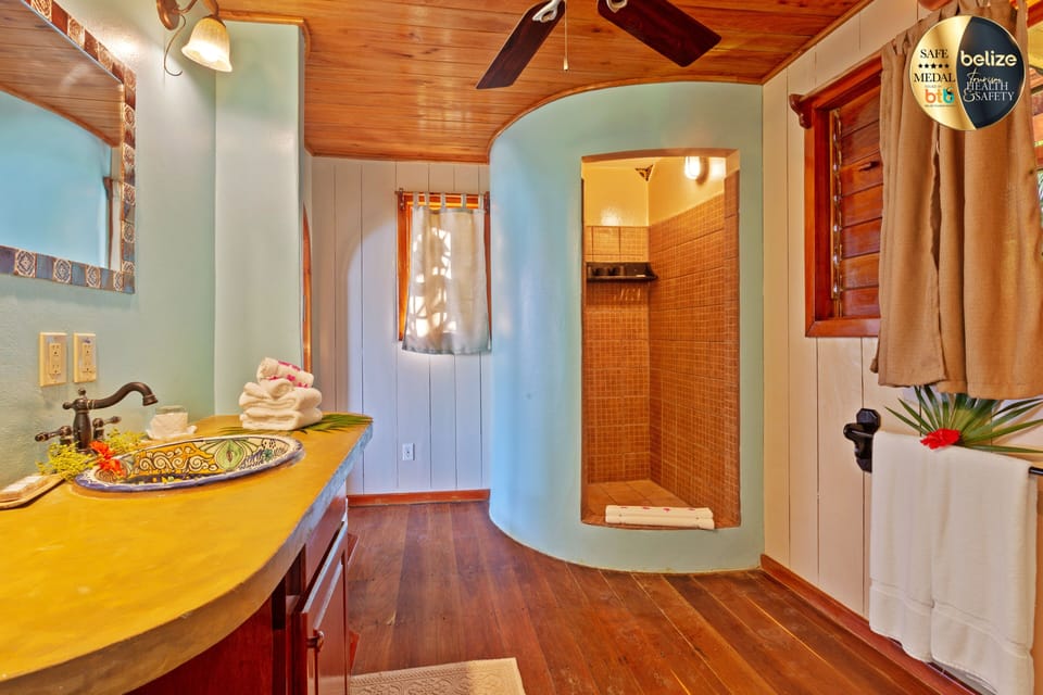 Beachfront Room | Bathroom | Shower, free toiletries, hair dryer, towels