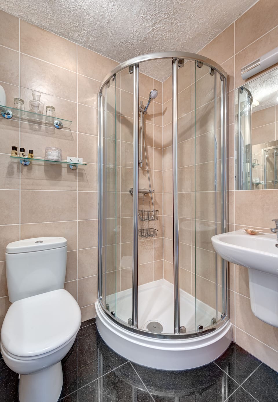 Double Room, Balcony, Sea View (Compact Double Room, 2nd Floor) | Bathroom | Free toiletries, hair dryer, towels, toilet paper