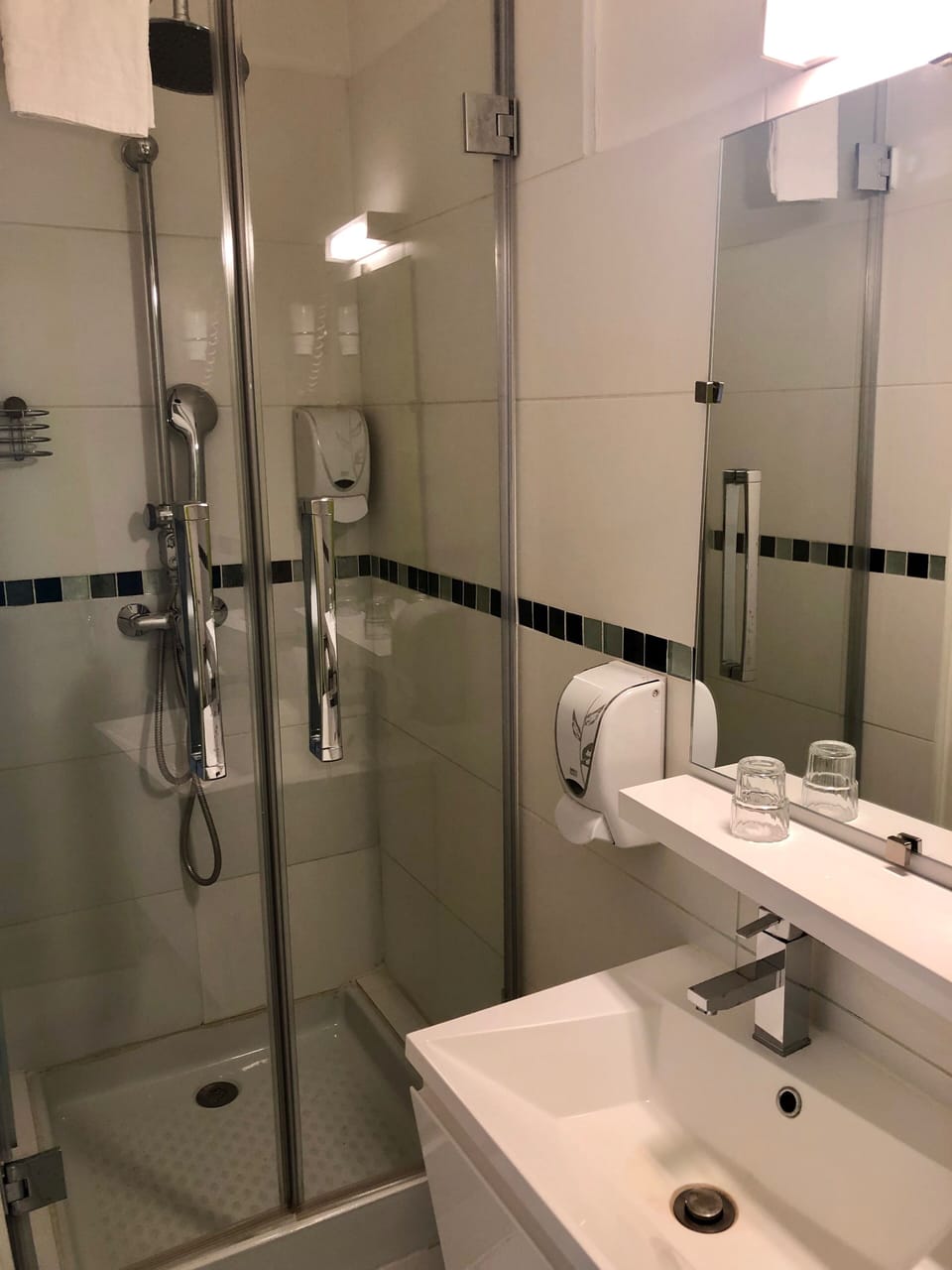 Bathroom | Shower, hair dryer, towels, soap