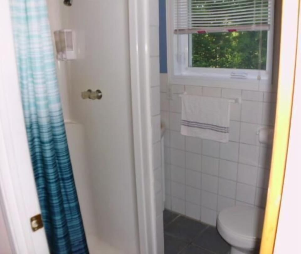 Shower, free toiletries, hair dryer, bathrobes