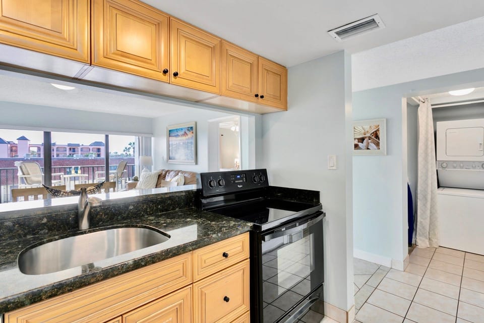 There is a washer and dryer in the unit.