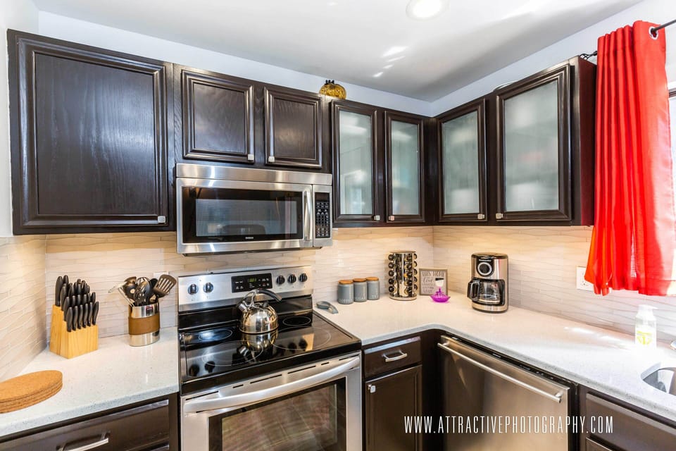 Fully stocked kitchen