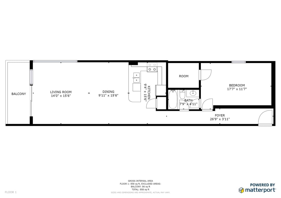 Sandy Shores 305 Floorplan