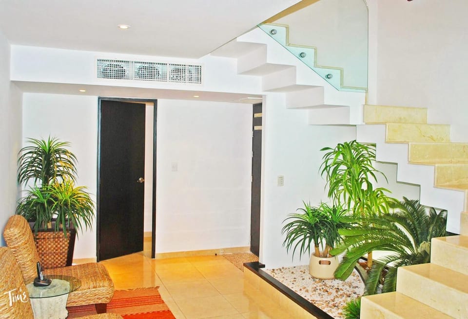 The Entry Area and Powder Room Door