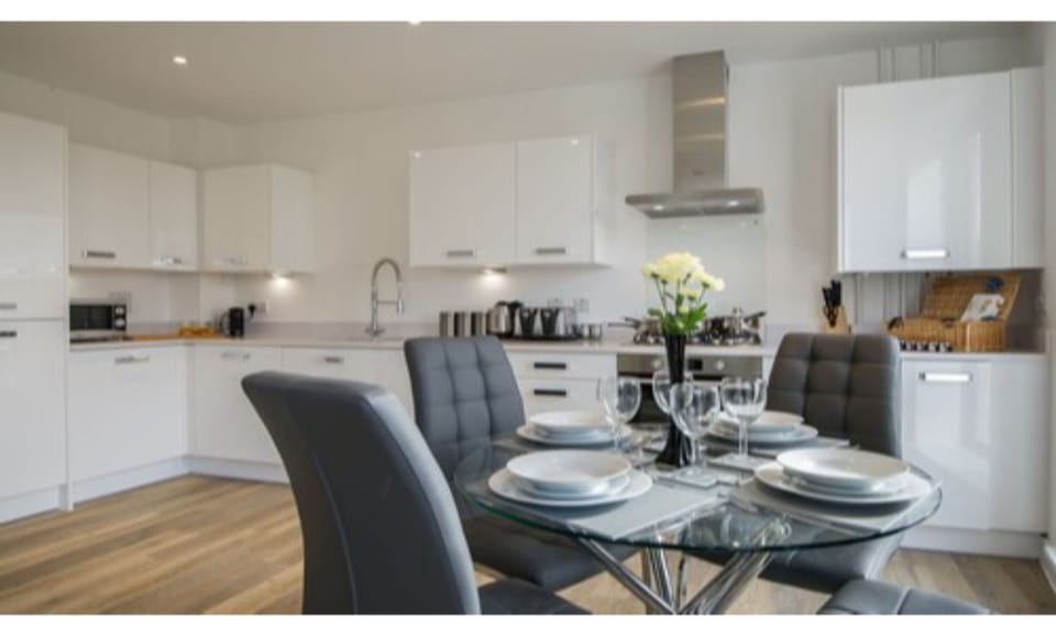 Premium Apartment, 2 Bedrooms | Private kitchen | Fridge, microwave, oven, stovetop