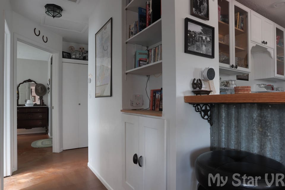 Hallway with charging station
