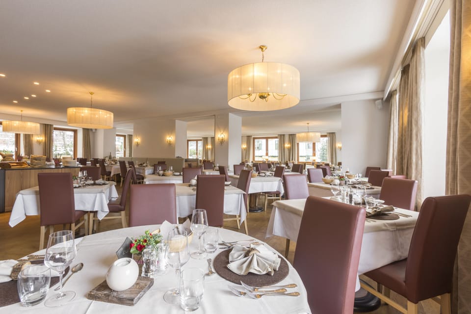 Dinner served, local and international cuisine