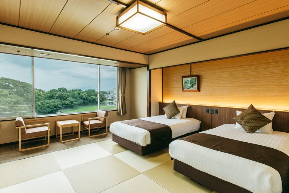 Japanese-style Twin Room, Non Smoking | In-room safe, free WiFi, bed sheets