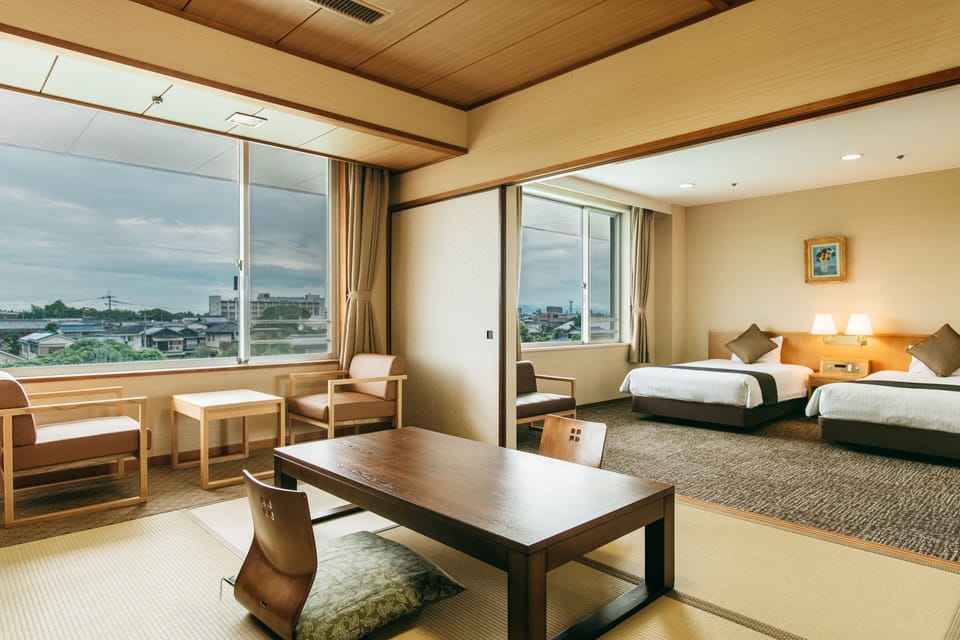 Japanese-Western style Room (With bath) Non Smoking | In-room safe, free WiFi, bed sheets