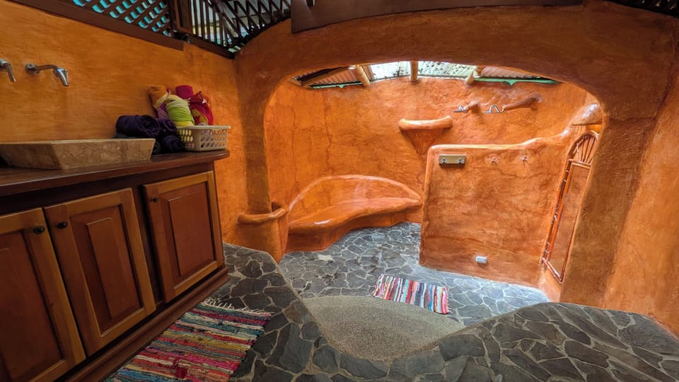 Comfort Cottage, 2 Bedrooms, Hot Tub, Garden View | Bathroom | Shower, rainfall showerhead, towels, toilet paper