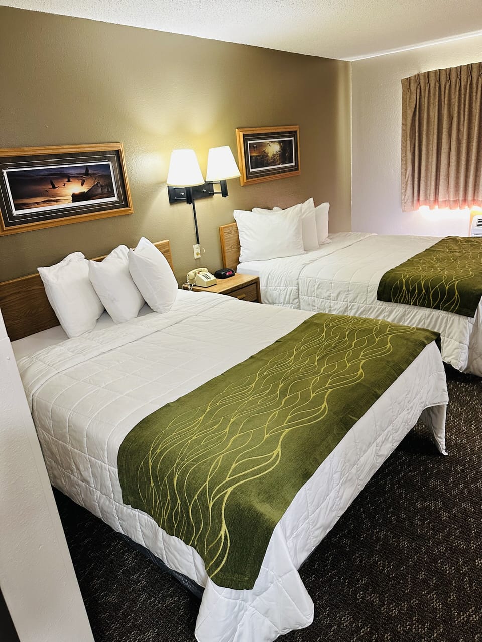 Standard Room, 2 Queen Beds | Iron/ironing board, free WiFi, bed sheets