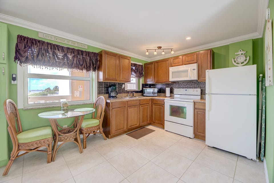 a full kitchen with everything you need