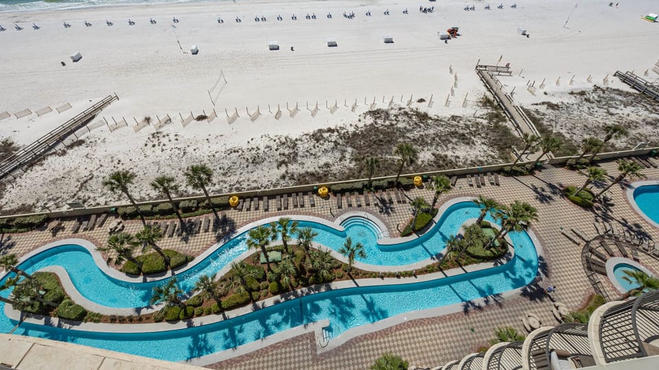 Lounge in the lazy river on floats, brave the fun waterslide, relax in indoor hot tubs, or cool off in the indoor pool