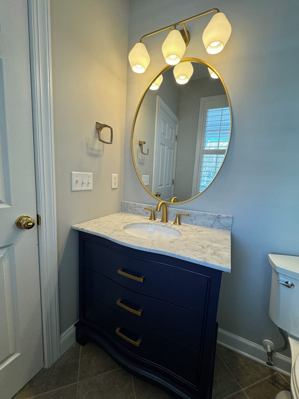 Powder room newly renovated in 2025