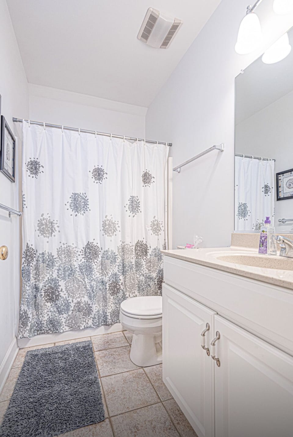Full bathroom on 1st floor in Master bedroom.
