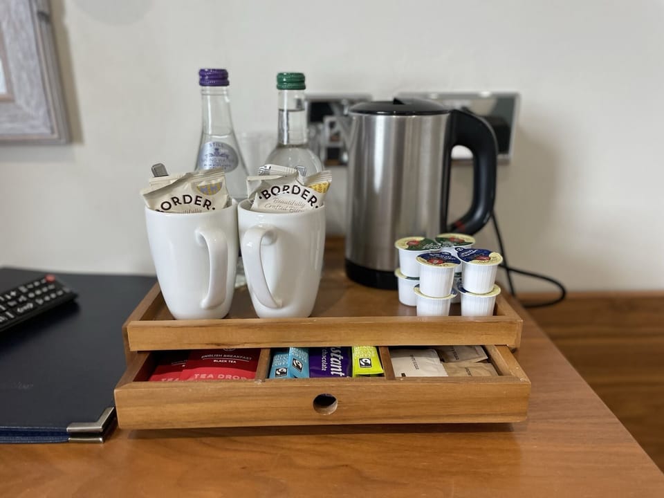 Desk, free WiFi, bed sheets