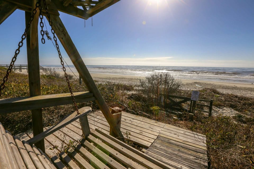 Enjoy our private beachfront decks!