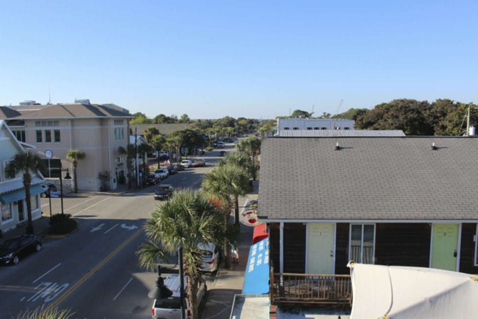 Center Street Folly Beach from Snapper Jack's