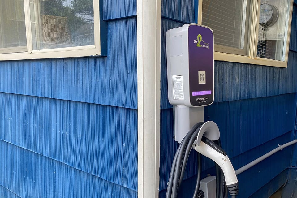 Convenient EV Charging Station for you- no apps, just scan the QR Code or respond to email.