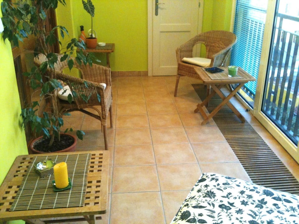 The terrace