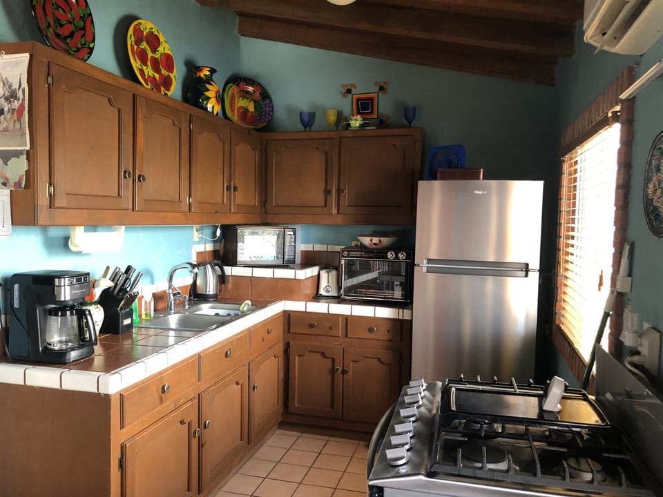 Kitchen with full amenities 
