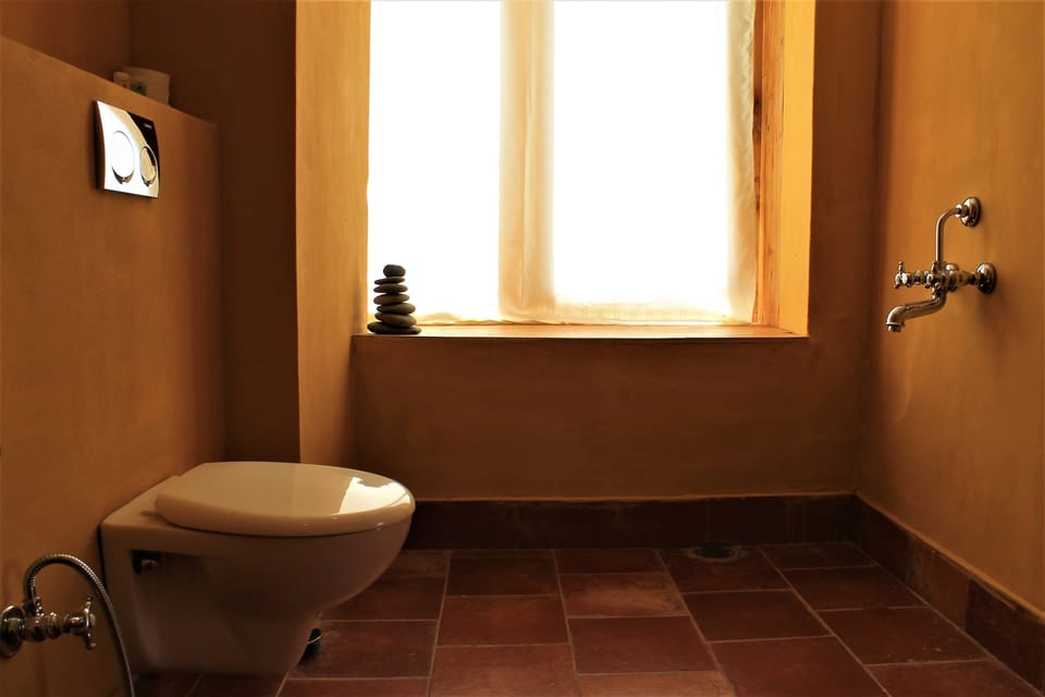 Shower, free toiletries, hair dryer (on request), towels