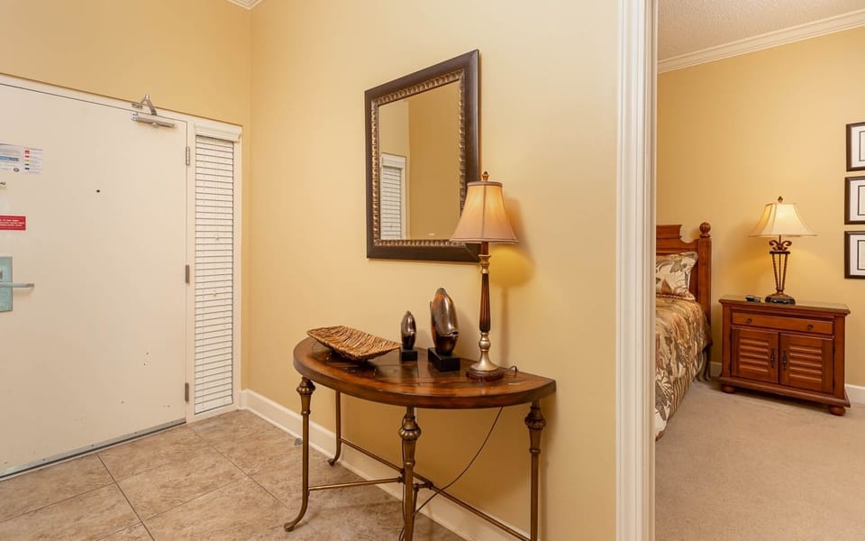Step into a welcoming entryway, where coastal decor invites you to relax and unwind as you begin your vacation