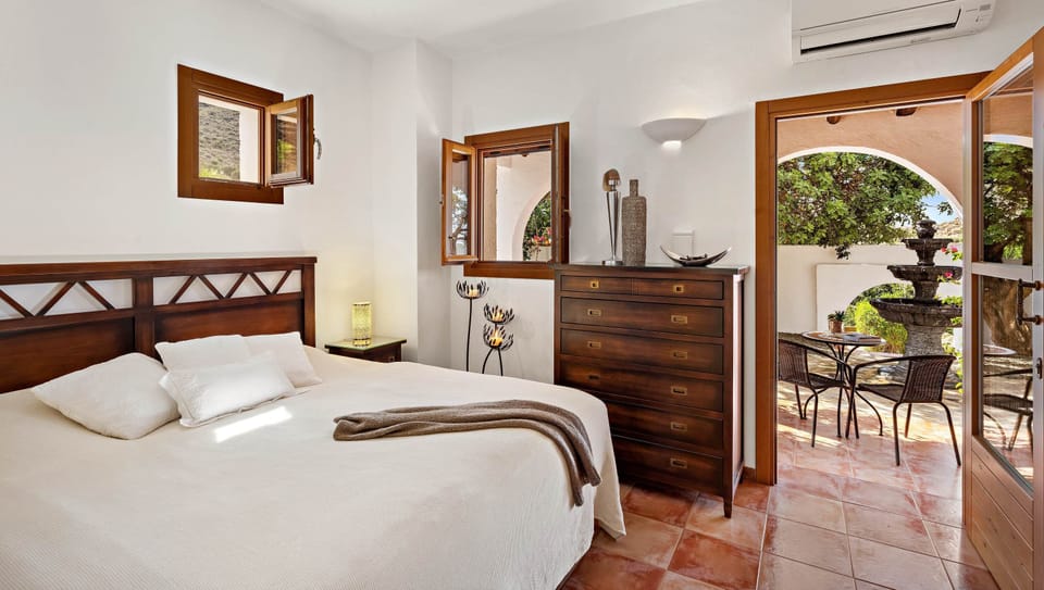 Classic Double Room, Terrace, Courtyard Area | Premium bedding, down comforters, memory foam beds, in-room safe