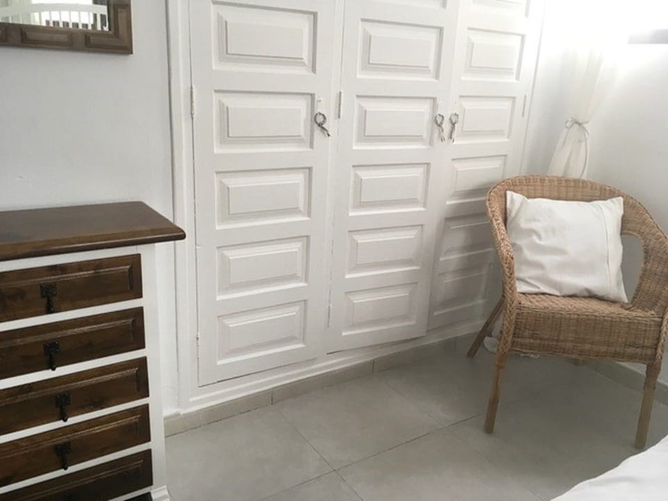 Master bedroom with king sized bed