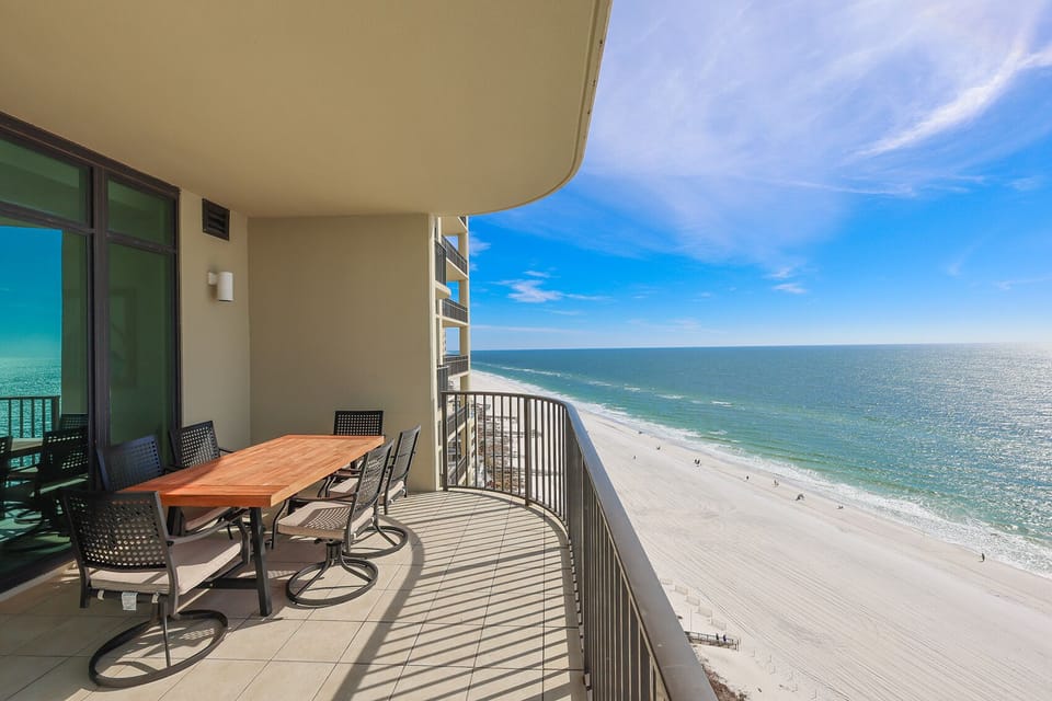 Experience seemingly endless coastline views of the horizon as waves lap the shore and the sun glistens over the water