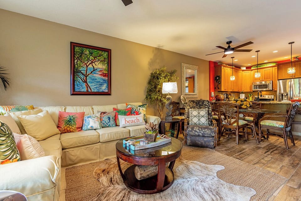 Spacious and comfortable living area
