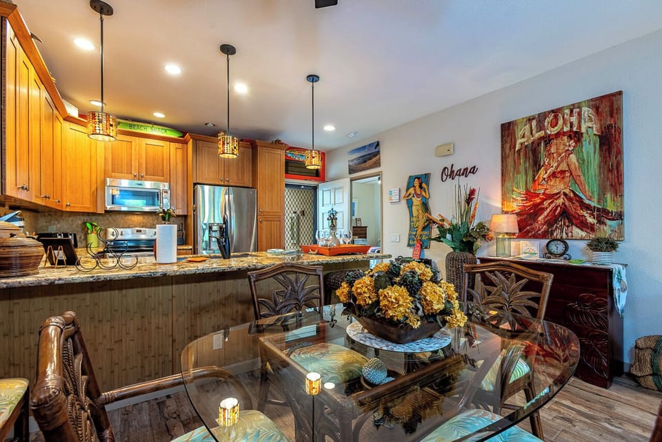 Bright decor throughout