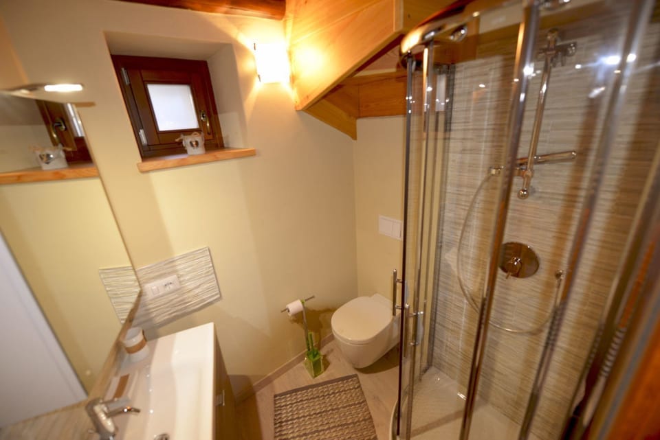 Apartment, 1 Bedroom, Terrace | Bathroom | Shower, free toiletries, hair dryer, bidet