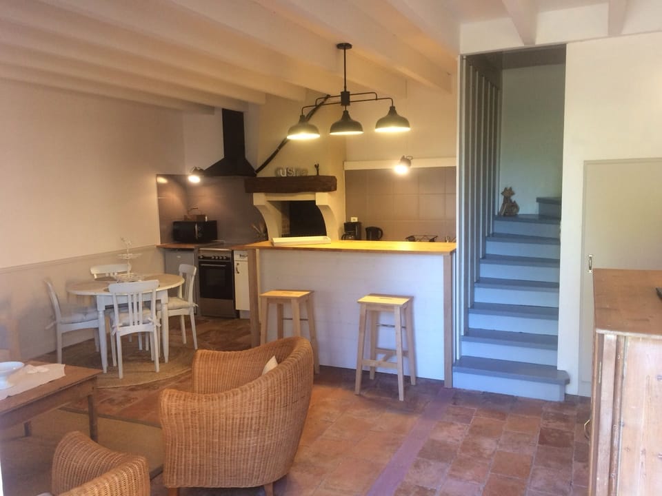 House, 2 Bedrooms (Citrouille) | Private kitchen | Stovetop, coffee/tea maker