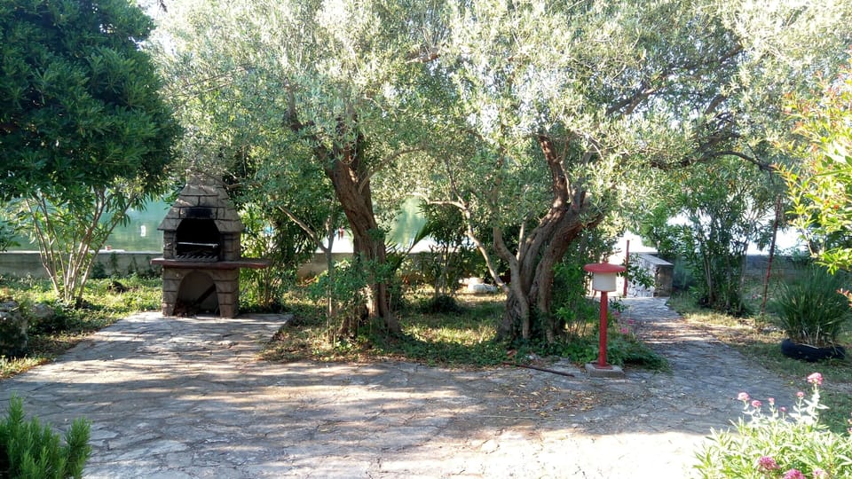 Garden and grill in April.