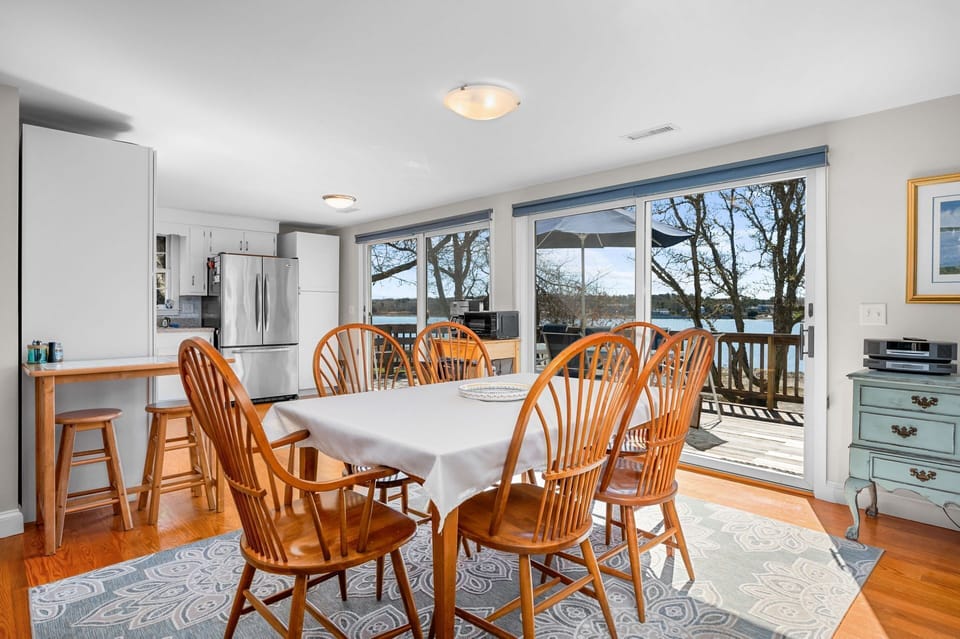 Dining area overlooking the breathtaking view - 84 Cranberry Lane Chatham Cape Cod -  Ridgevale Retreat