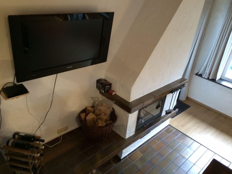 Comfort House | Living area | Flat-screen TV, fireplace, computer monitors