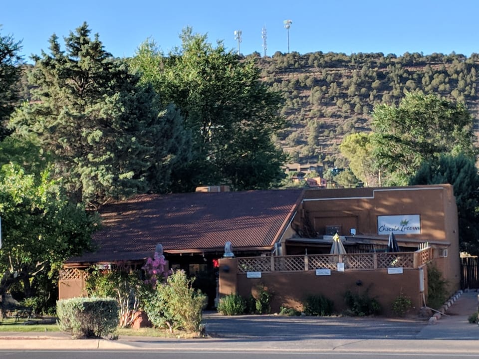 Chocola Tree Organic Eatery - great food & outdoor garden - 6 min. walk (0.3 mi)