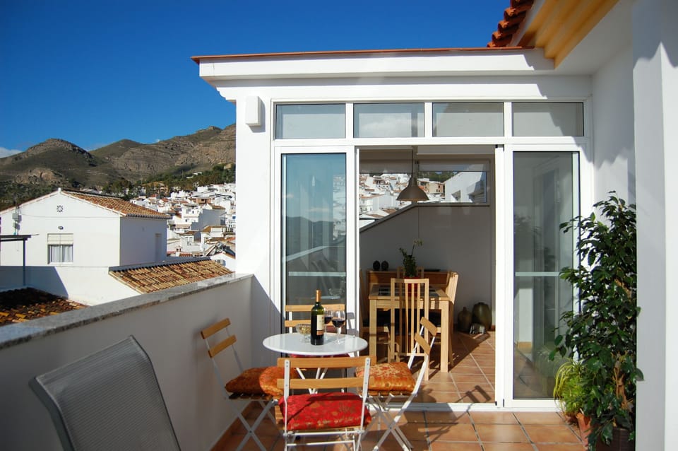 The dining room as viewed from the main terrace.