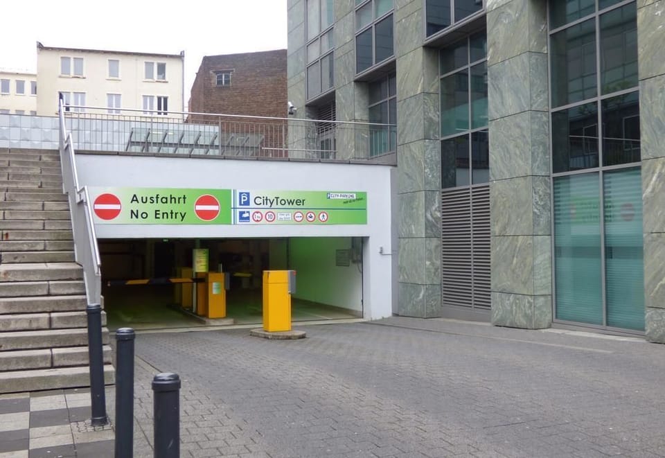 Extended parking (subject to charges), car charging station