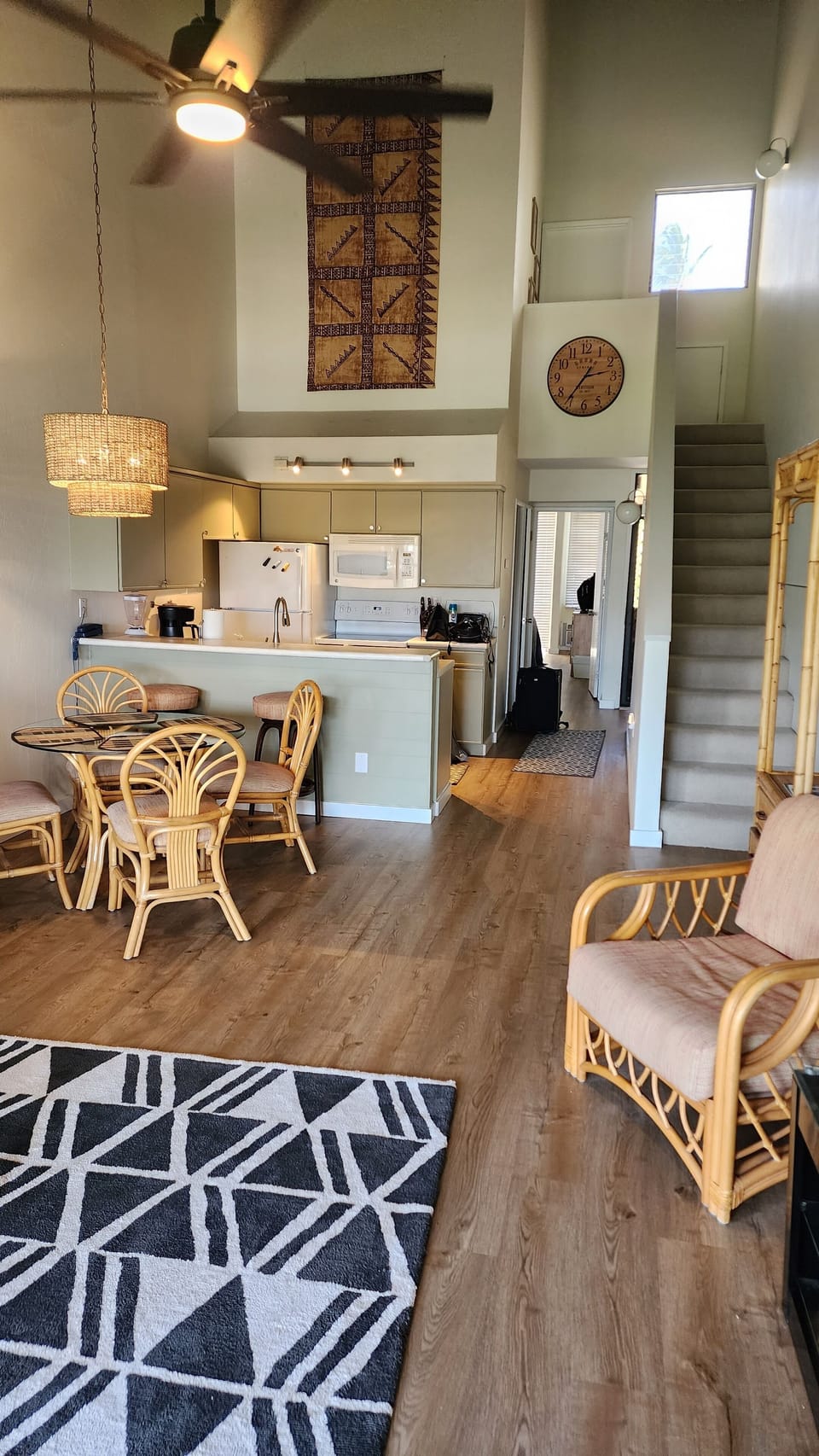 Living area and Kitchen