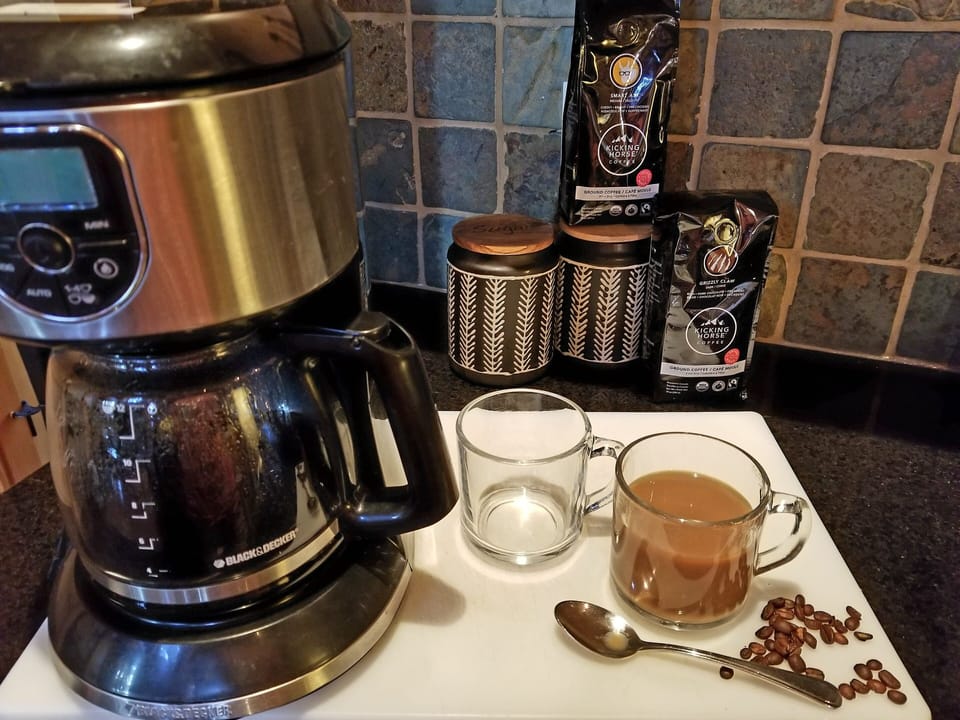 Enjoy a coffee in the morning!