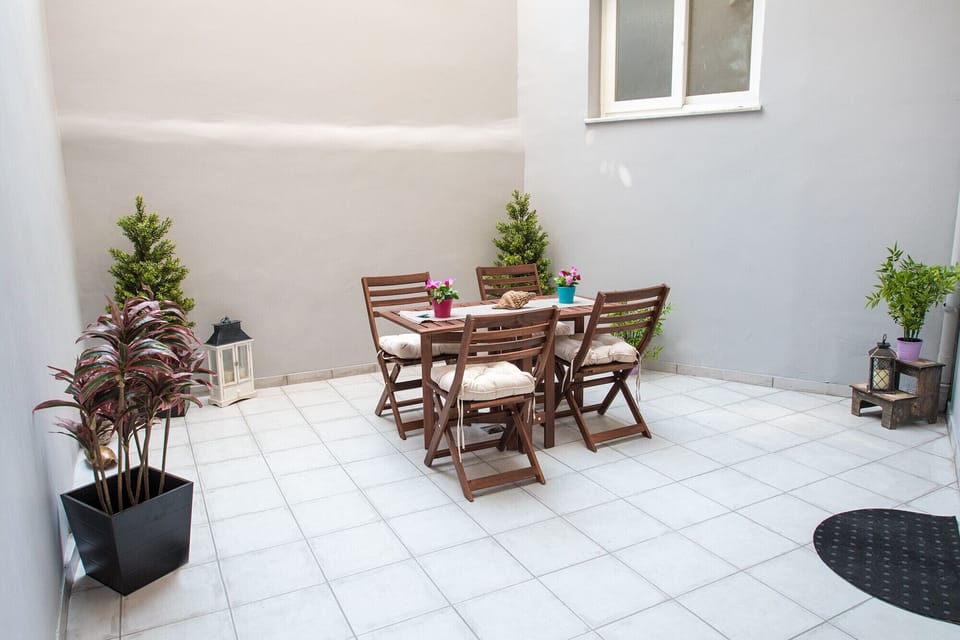 Terrace with exterior furniture